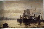 unknow artist Seascape, boats, ships and warships. 122 oil painting reproduction